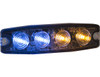 8892248 - Ultra Thin 4.5 Inch Blue/Amber LED Strobe Light