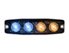 8892248 - Ultra Thin 4.5 Inch Blue/Amber LED Strobe Light