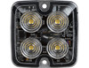 8892141 - Ultra Thin Square 2 Inch LED Strobe Light - Clear