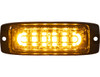 8890600 - Ultra Thin Wide Angle 4 Inch LED Strobe Light - Amber