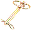 66103 - Yellow Zinc Plated Hitch Pins - 5/8 Diameter x 4-1/4 Inch Usable Length