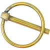 66003 - Yellow Zinc Plated Linch Pin - 3/16 Diameter x 1-3/8 Inch Long with Ring