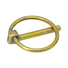 66003 - Yellow Zinc Plated Linch Pin - 3/16 Diameter x 1-3/8 Inch Long with Ring