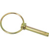 66006 - Yellow Zinc Plated Linch Pin - 5/16 Diameter x 1-3/4 Inch Long with Ring