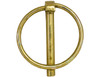 66010 - Yellow Zinc Plated Linch Pin - 7/16 Diameter x 1-3/4 Inch Long with Ring