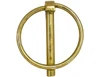 66015 - Yellow Zinc Plated Linch Pin - 7/16 Diameter x 1-31/32 Inch Long with Ring