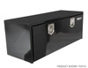 1702115 - 18x18x60 Inch Black Steel Underbody Truck Box With Paddle Latch