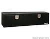 1703100 - 14x16x24 Inch Black Steel Underbody Truck Box With Paddle Latch