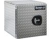 1705201 - 18x18x18 Inch Diamond Tread Aluminum Underbody Truck Box - Single Barn Door, Compression Latch