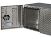 1705210 - 18x18x48 Inch Diamond Tread Aluminum Underbody Truck Box - Double Barn Door, 3-Point Compression Latch