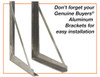 1705210 - 18x18x48 Inch Diamond Tread Aluminum Underbody Truck Box - Double Barn Door, 3-Point Compression Latch