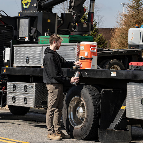 Buyers 5201005 White Steel 5 Gallon Water Cooler Mount for Landscaping Trailers, Garages, Sheds