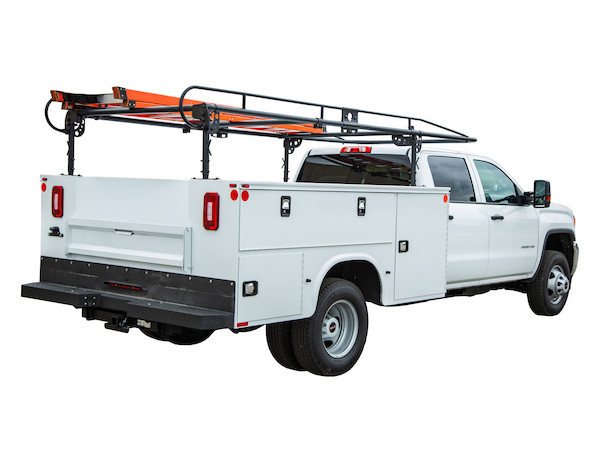 Service Body Ladder Rug BUYERS 1501260 14-1/2 Foot Black Service Body Ladder Rack