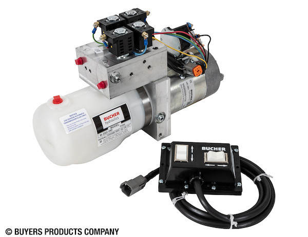 PU3593 Buyers 4-Way/3-Way DC Power Unit-Electric Controls Horizontal 0. ...