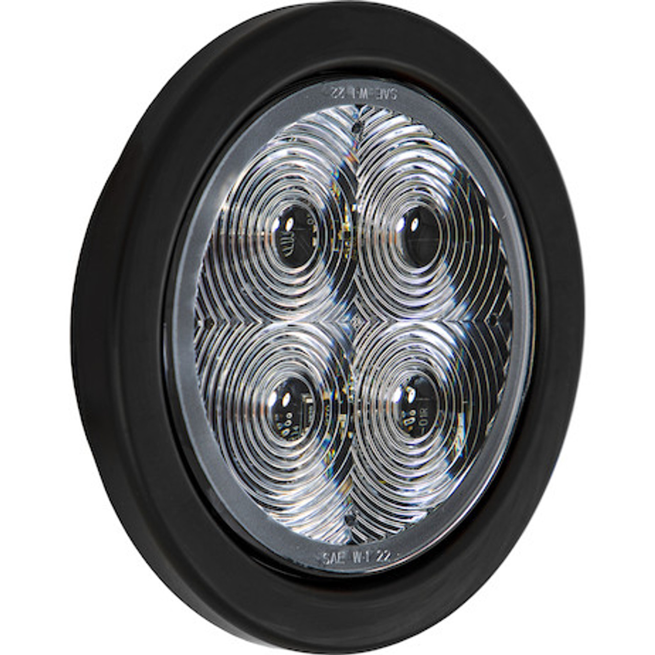 SL42CA - 4 Inch Round Recessed Strobe With Amber LEDs And Clear Lens