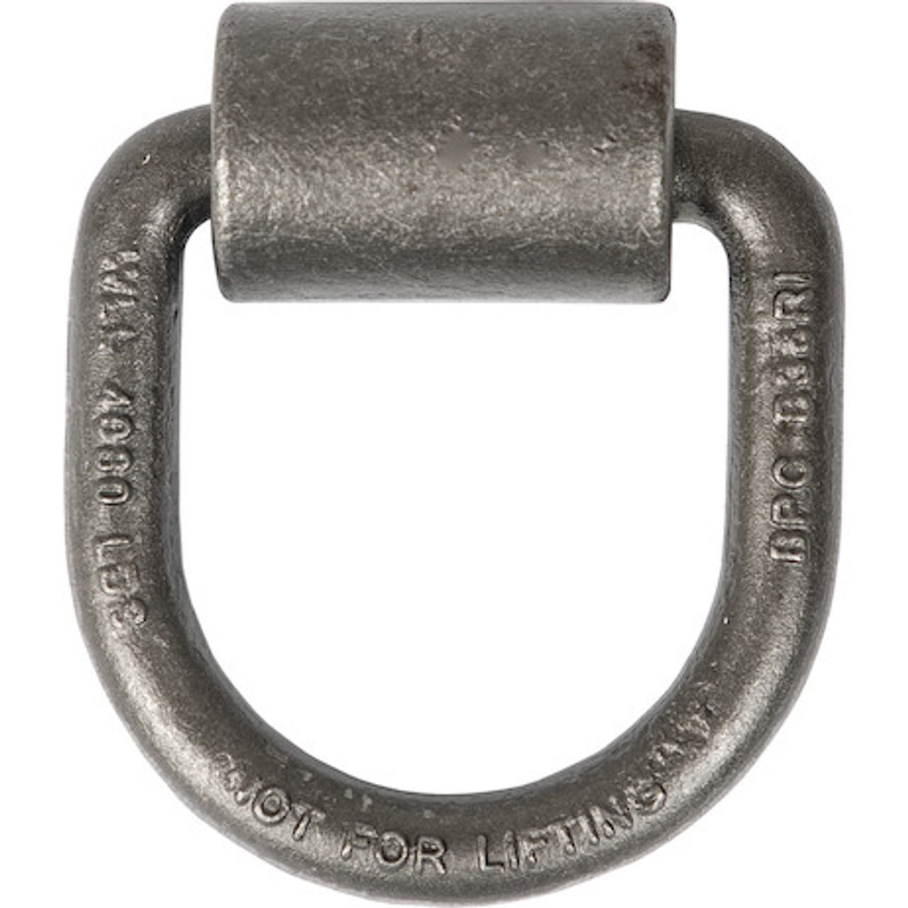 B38IW - 1/2 Inch Forged D-Ring With Weld-On Mounting Bracket