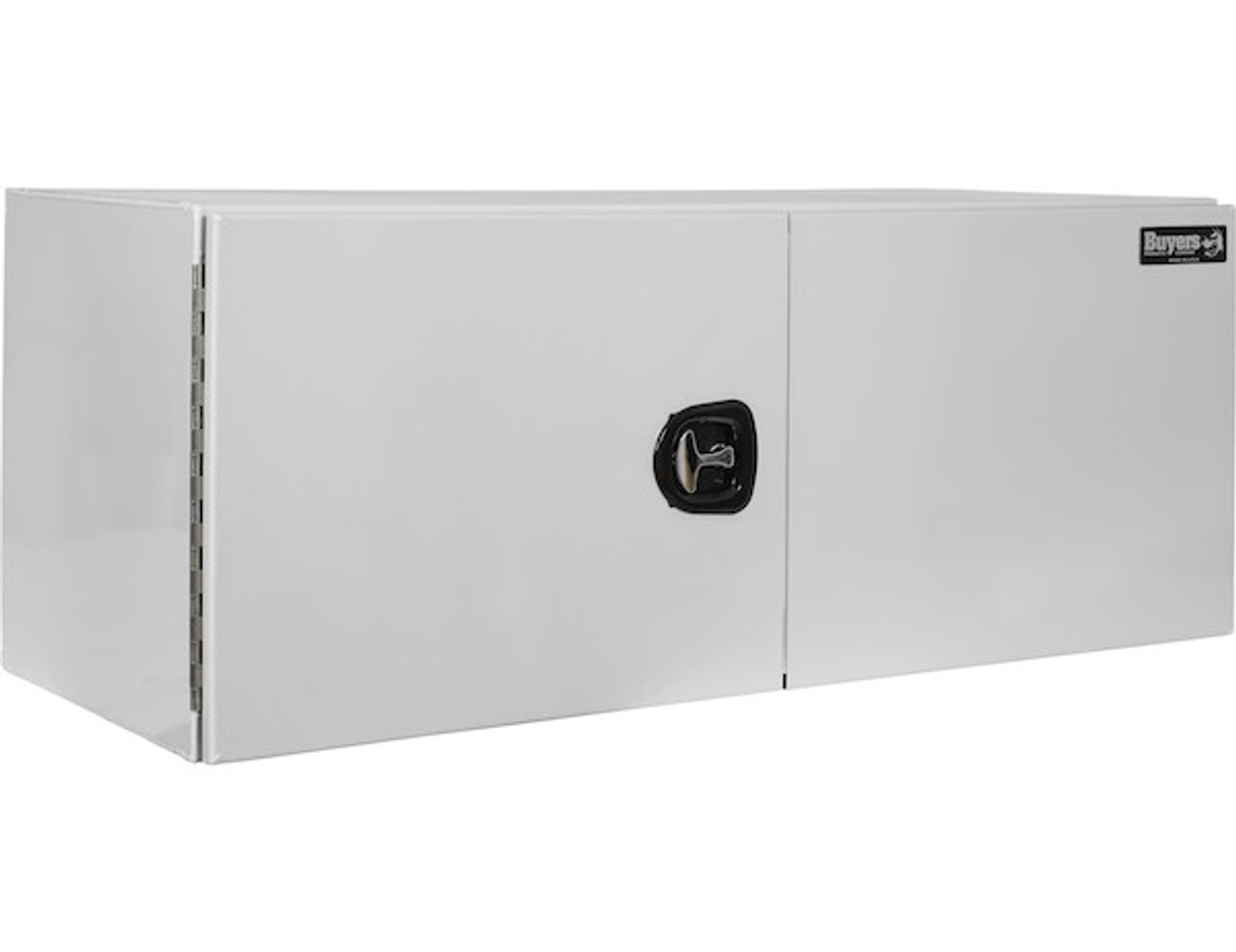 White truck tool box store