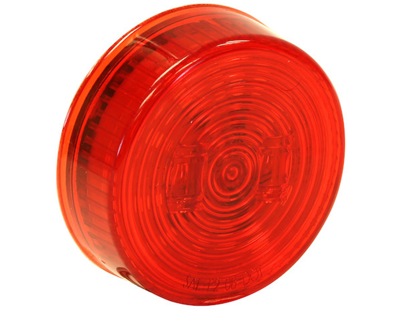 5622512 - 2.5 Inch Red Round Marker/Clearance Light With 2 LED