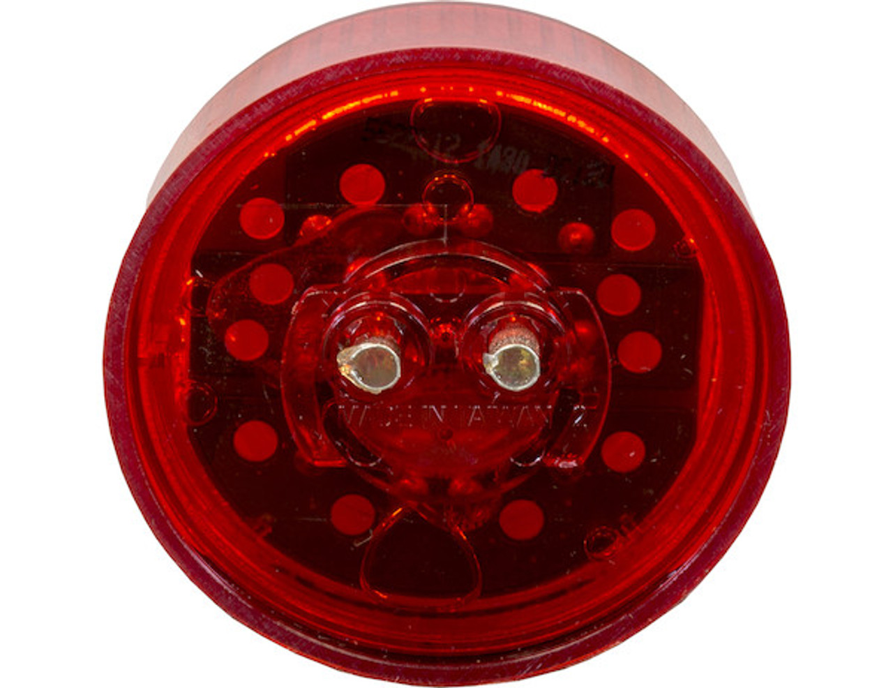 5622512 - 2.5 Inch Red Round Marker/Clearance Light With 2 LED