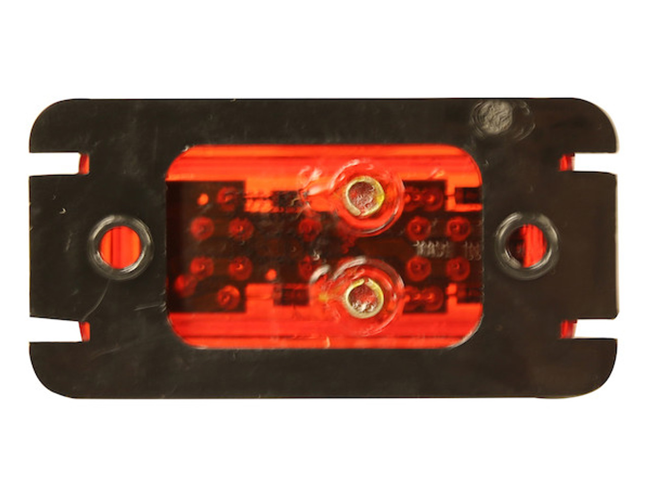 5622103 - 2.5 Inch Red Surface Mount/Marker Clearance Light Kit With 3 LEDs (PL-10 Connection, Includes Bracket and Plug)