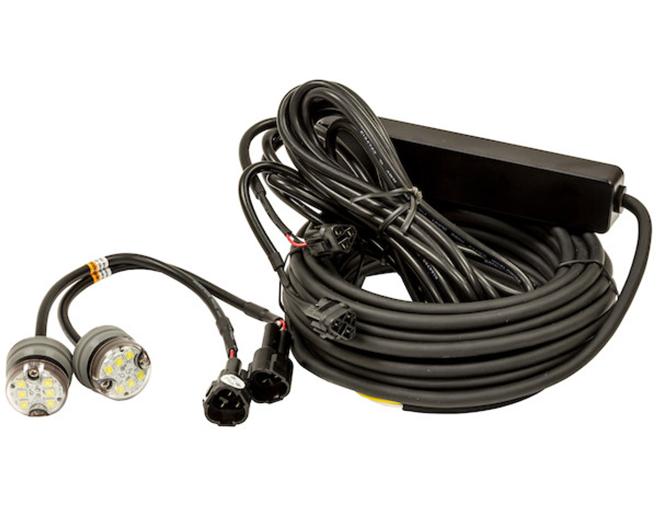 8891325 - 25 Foot Clear Push-On Hideaway Strobe Kit With In-Line Flashers With 6 LED