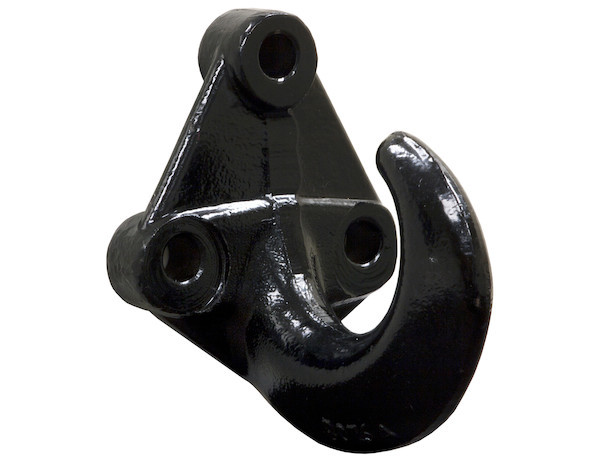 B076A - 3- Hole Black Powder Coated Drop Forged Bolt-On Heavy-Duty