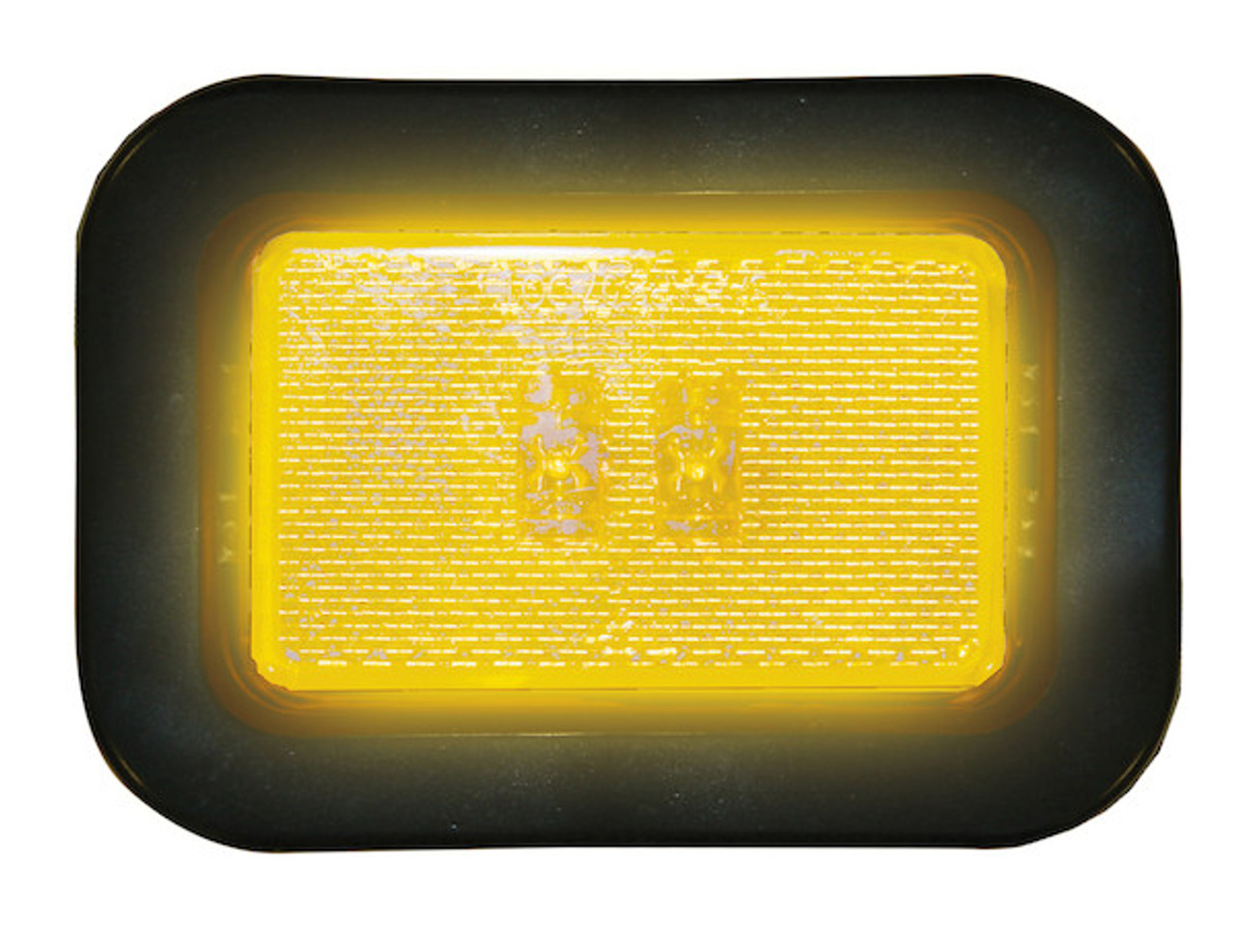 5623122 - 3.125 Inch Amber Rectangular Marker/Clearance Light With Reflex Kit With 2 LED