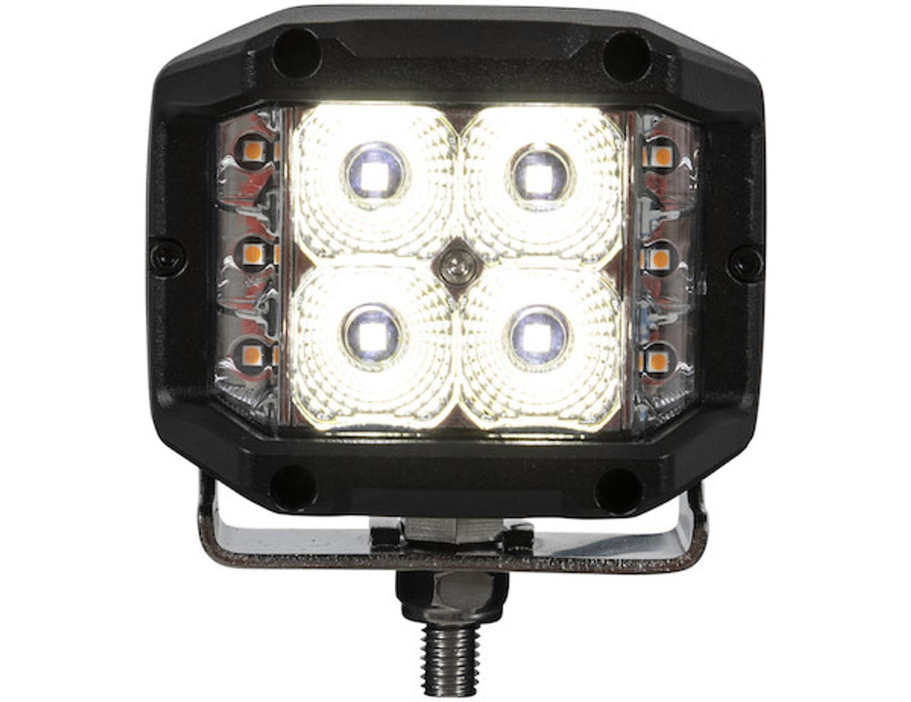 1492232 - 4 Inch Wide LED Flood Light with Strobe - Square Lens