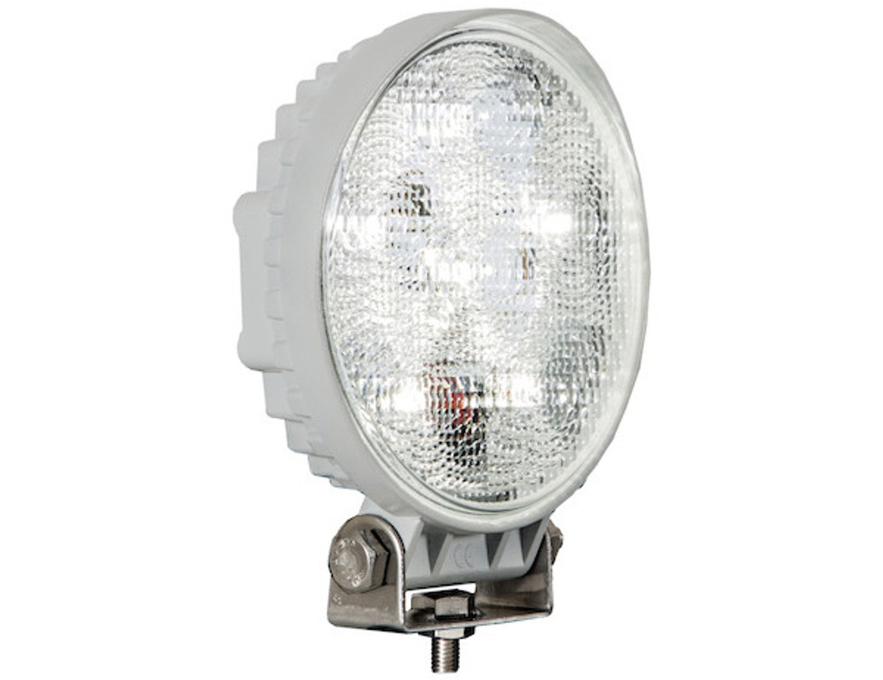 1493215 - 4.5 Inch Clear LED Flood Light with White Housing