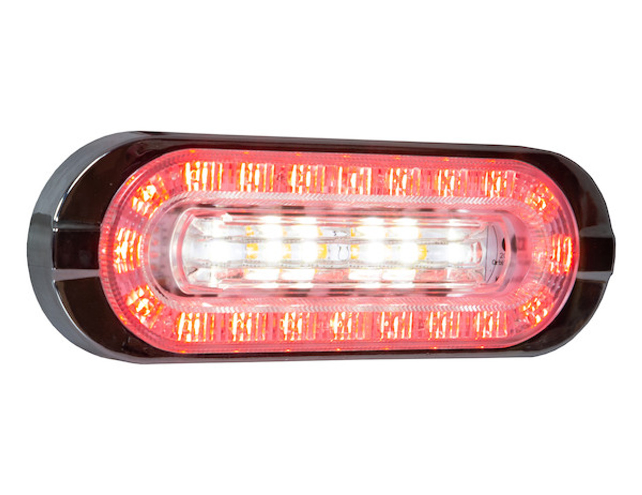 LED Hideaway Strobe Lights - Mini Emergency Vehicle LED Warning Lights with  Built-In Controller - Surface or Flush Mount - Amber - 4-Pack