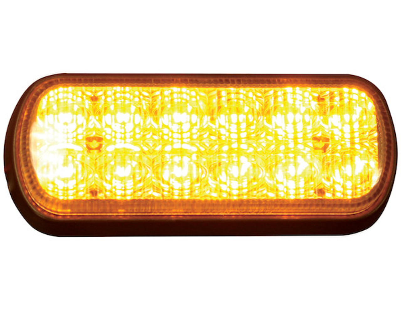 8891600 - Dual Row 5.5 Inch Amber LED Strobe Light