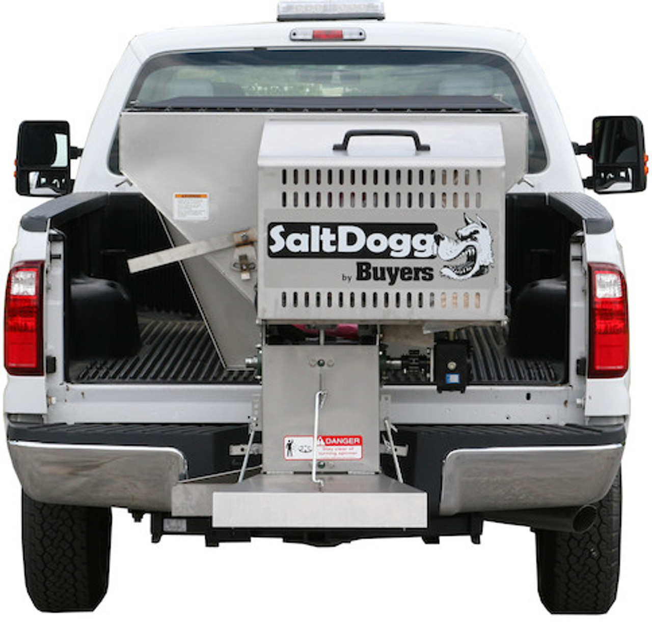 1400050SS - SaltDogg® 2.0 Cubic Yard 8FT 304 Stainless Steel Spreader - Gas - Chain