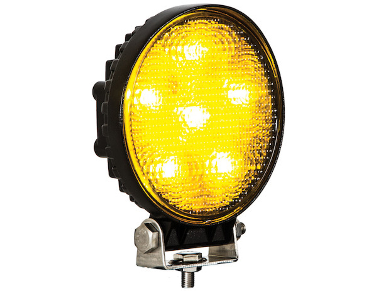 8891015 - Post-Mounted 4.5 Inch Amber LED Strobe Light