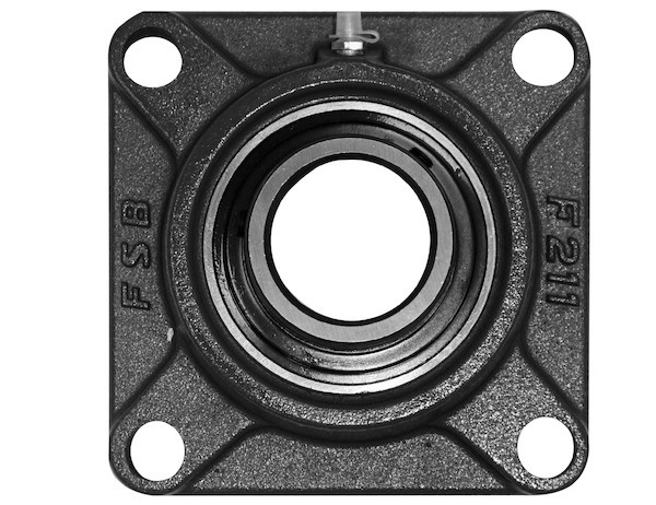 4F32SCR Replacement 4Hole 2 Inch Set Crew Locking Flanged Auger Bearing for SaltDogg