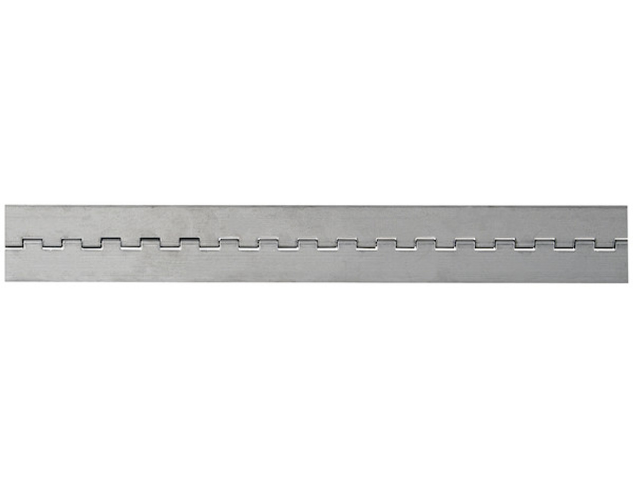SS15 - Stainless Continuous Hinge .075 x 72 Inch Long with 1/4 Pin and 2.0 Open Width