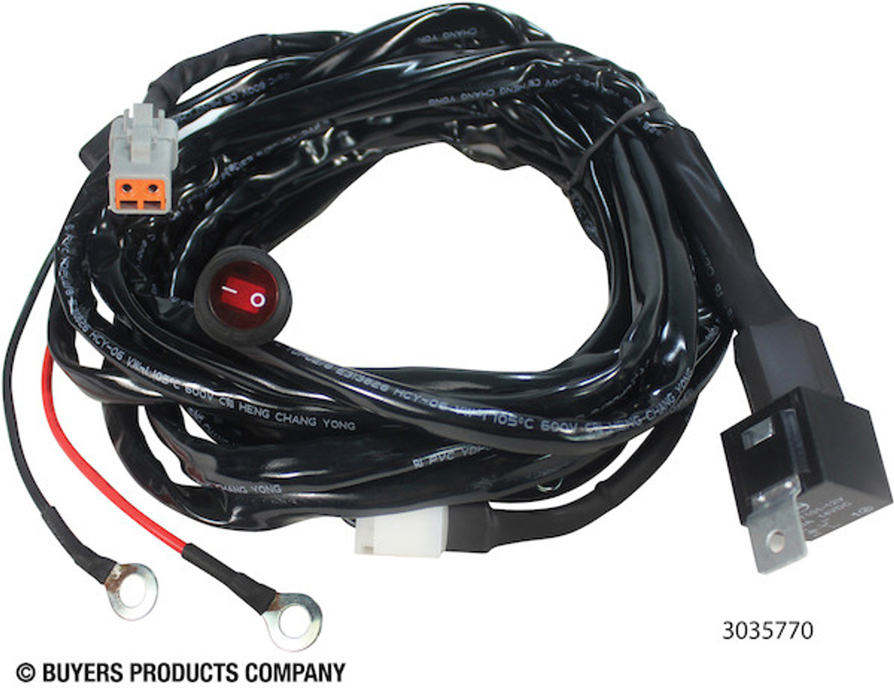 3035770 - Wire Harness with Switch for 1492163, 1492165 Light Bars - ATP Connection