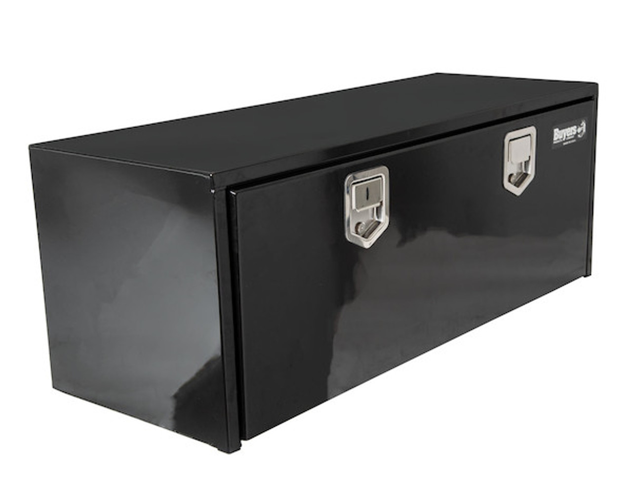 1702110 - 18x18x48 Inch Black Steel Underbody Truck Box With Paddle Latch