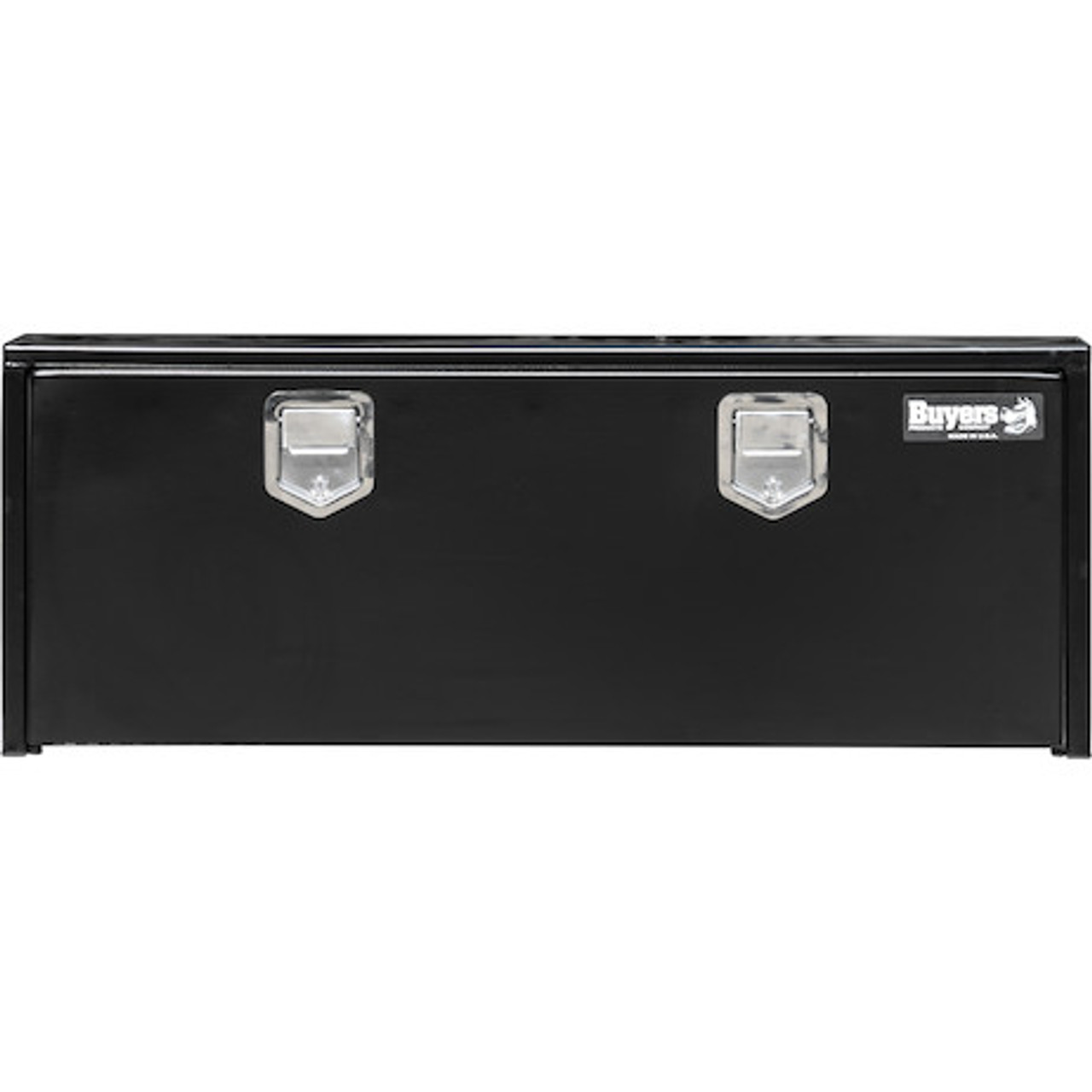 1702110 - 18x18x48 Inch Black Steel Underbody Truck Box With Paddle Latch