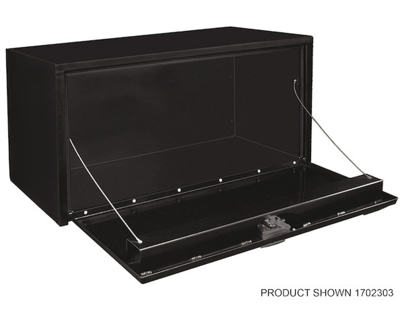 1703300 - 14x16x24 Inch Black Steel Underbody Truck Box