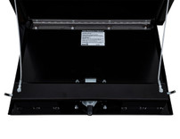 1732300 - 18x18x24 Inch Black Steel Underbody Truck Box With 3-Point Latch