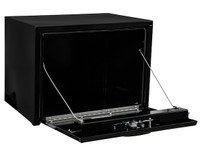 1732305 - 18x18x36 Inch Black Steel Underbody Truck Box With 3-Point Latch