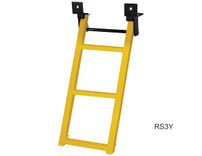 RS3Y - 3-Rung Yellow Retractable Truck Steps with Nonslip Tread - 17.38 x 35 Inch