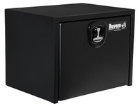 1734503 - 24x24x30 Inch Textured Matte Black Steel Underbody Truck Box with 3-Point Latch