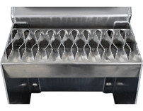 1705281 - Heavy Duty Smooth Aluminum WideOpen® Step Boxes for Semi Trucks - 18 Inch Width