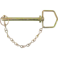 66141 - Hitch Pin with Linch Pin and Chain - 5/8 Diameter x 6-1/4 Usable Length