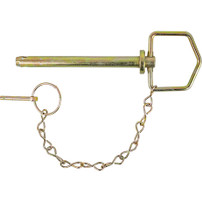 66141 - Hitch Pin with Linch Pin and Chain - 5/8 Diameter x 6-1/4 Usable Length