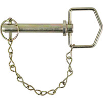 66142 - Hitch Pin with Linch Pin and Chain - 3/4 Diameter x 4-1/4 Usable Length