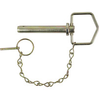 66142 - Hitch Pin with Linch Pin and Chain - 3/4 Diameter x 4-1/4 Usable Length