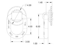 B51 - 1 Inch Forged 360° Rotating D-Ring With Weld-On Mounting Bracket