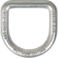 B38RZW - 1/2 Inch Forged White Zinc-Plated D-Ring